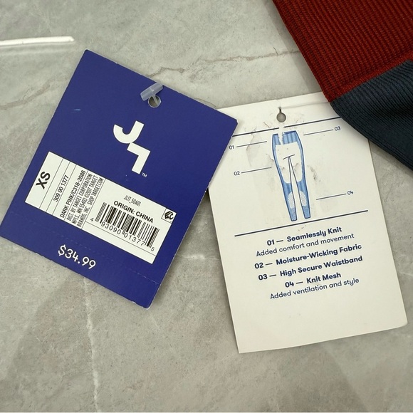 Women’s JoyLab Color Block Seamlessly Knit Mesh 7/8 Athletic Workout Leggings XS - Picture 13 of 16